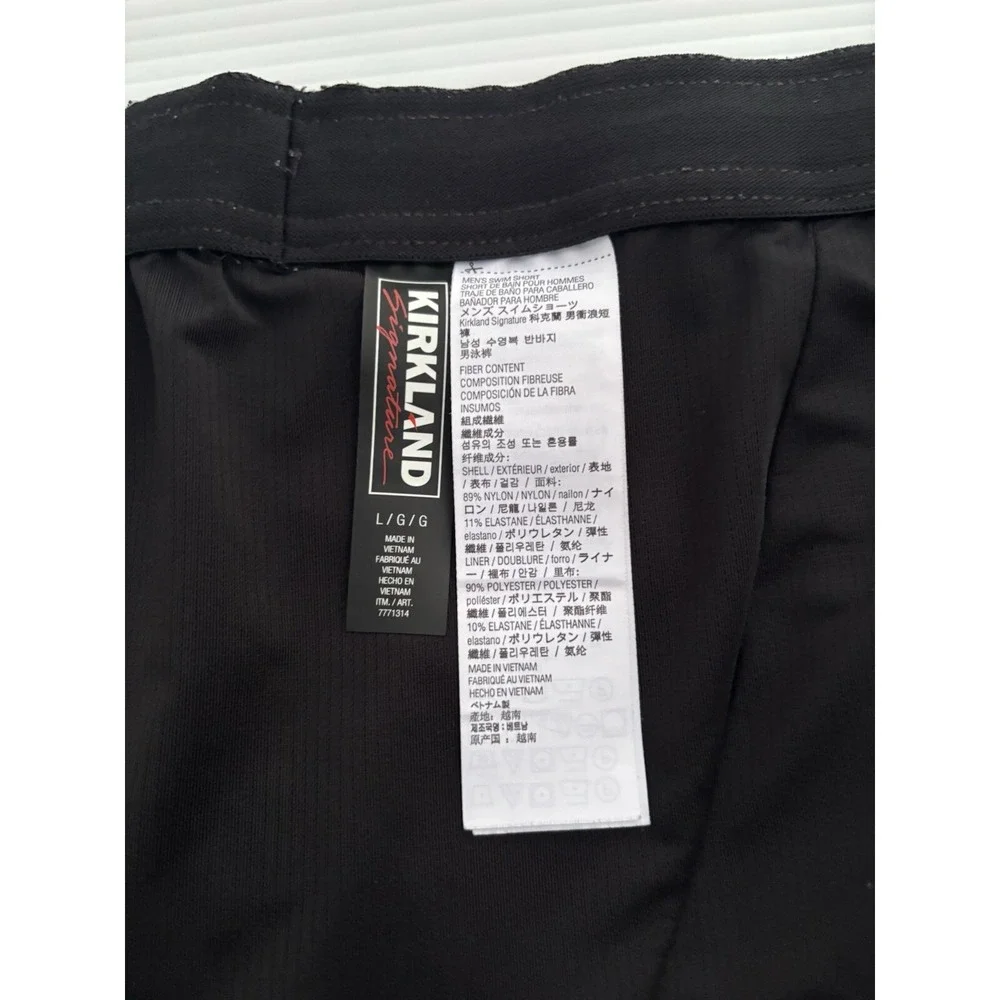 Kirkland Signature Men's Swim Trunks Multicolor Size L Mesh‎ Lined